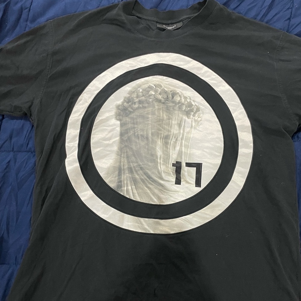 Givenchy Satin Circle Madonna T-Shirt Size L